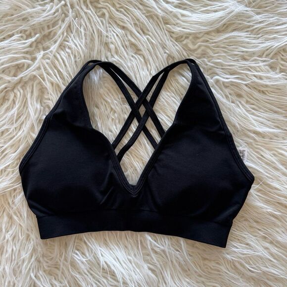 Alphalete Amplify Deep V Bra Black Size Small - Picture 5 of 9